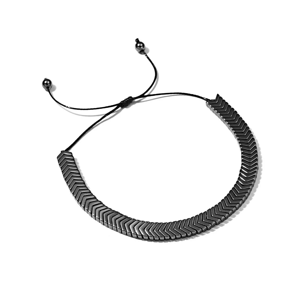 Magnetic therapy Health Care Loss Weight Effective Black Stone Bracelets Slimming Stimulating Acupoints Arthritis Pain Relief