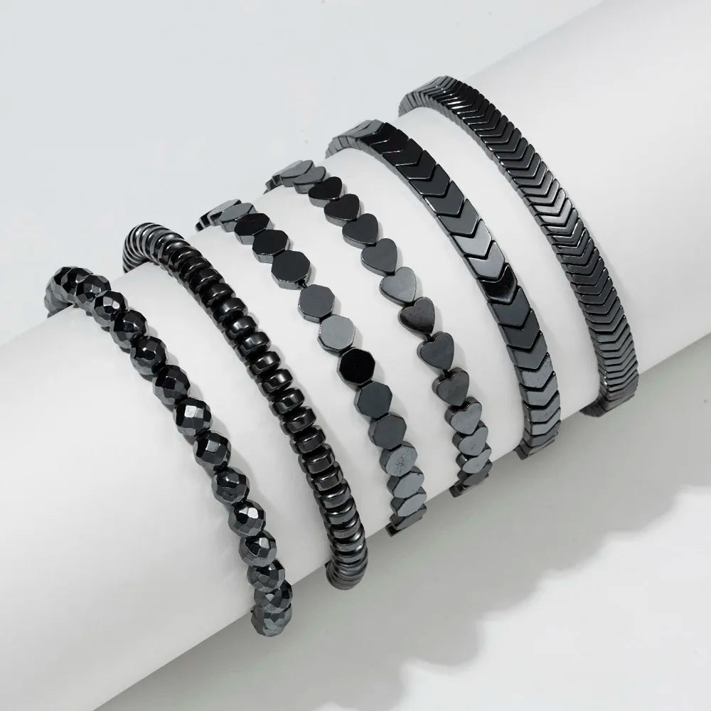 Magnetic therapy Health Care Loss Weight Effective Black Stone Bracelets Slimming Stimulating Acupoints Arthritis Pain Relief