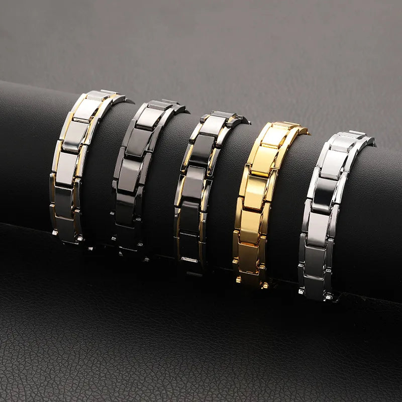Healthy Bio Magnetic Bracelets for Women Men Therapy Bracelet Pain Relief Arthritis Magnet Bangle Carpal Tunnel Syndrome Jewelry