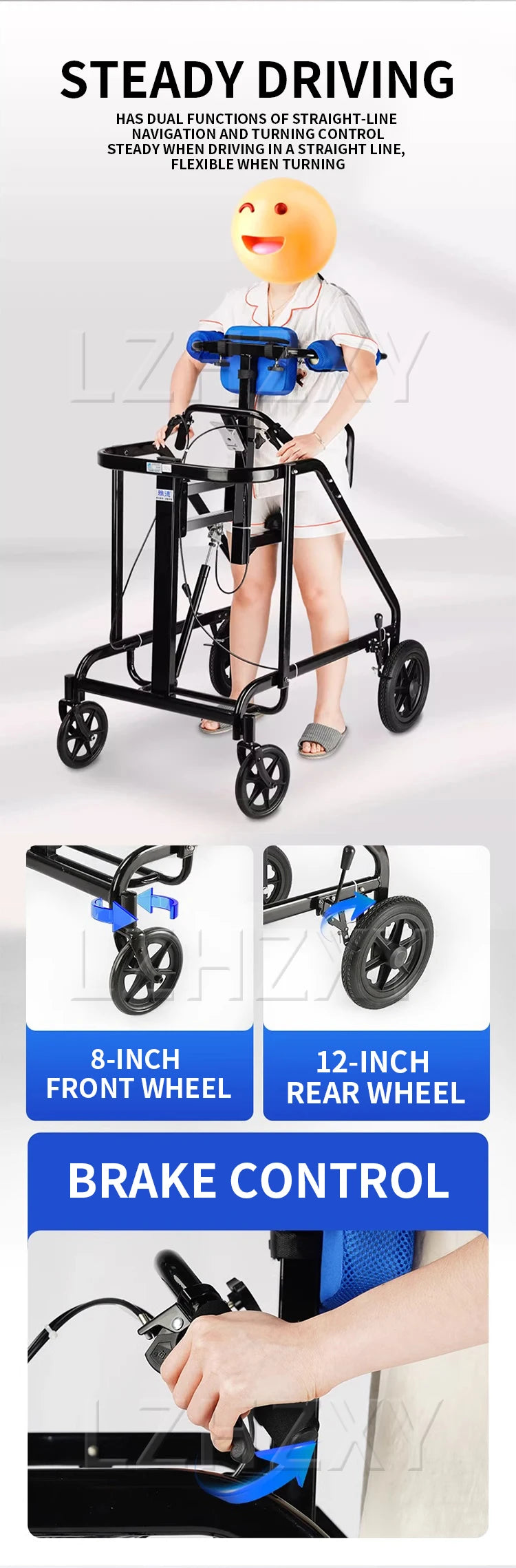 Elderly Walking Aids, Patient Rehabilitation Training Equipment, Walking Aids, Disabled Walking Aids, Learning Bikes
