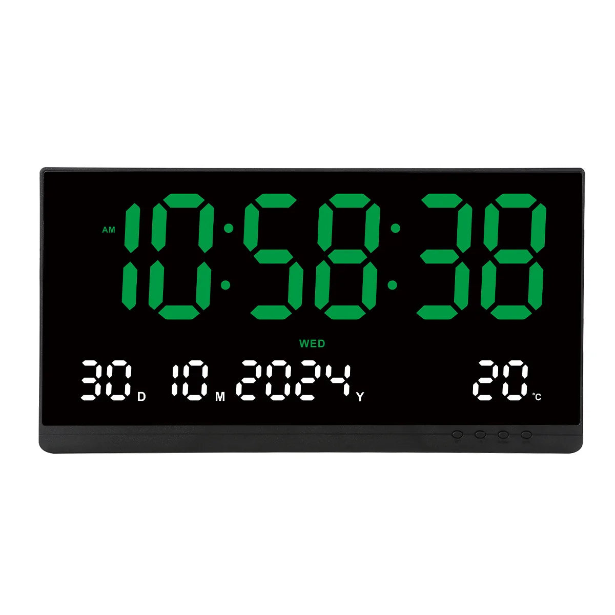 21 Inch Large Digital Wall Clock Large LED Screen Display Clock with Time/Date/Week/Temperature 12/24H Adjustable Brightness