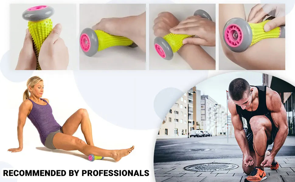 Foot Massager Massage Roller Yoga Massage Ball Plantar Fascia Roller Muscle Relaxation for Sport Fitness Balls Body Exercise Set