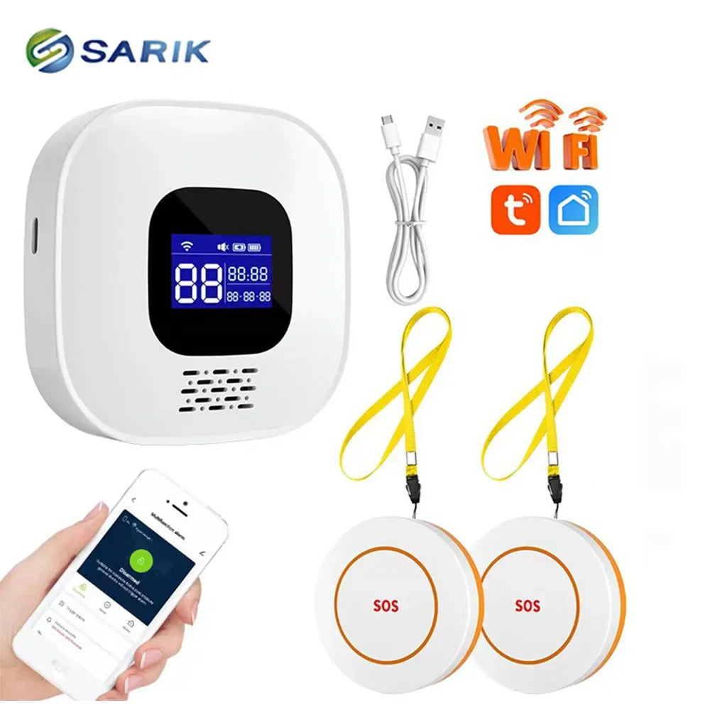 WiFi Wireless Caregiver Pager Alert Call Buttons System Elderly Falling Seniors Patient Disabled