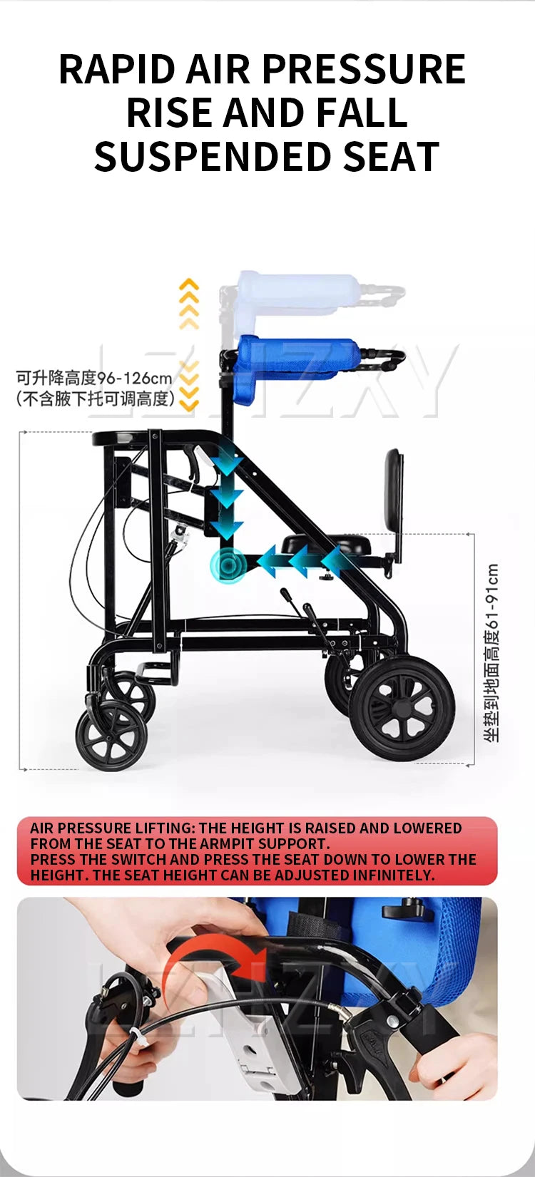 Elderly Walking Aids, Patient Rehabilitation Training Equipment, Walking Aids, Disabled Walking Aids, Learning Bikes
