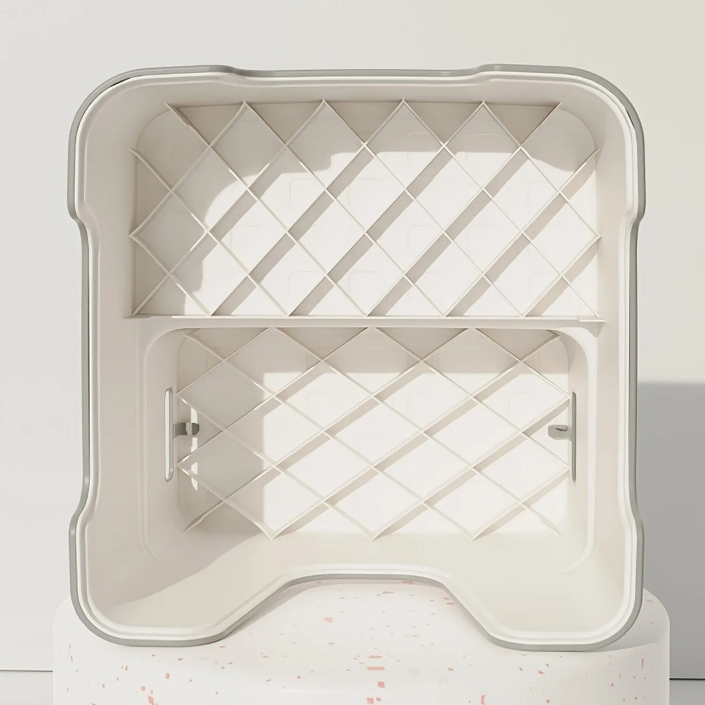 Portable Step Stool Bathroom Anti Slip Two-step Ladder: Suitable for Toilet Training and Sink - Plastic, No Electricity Required