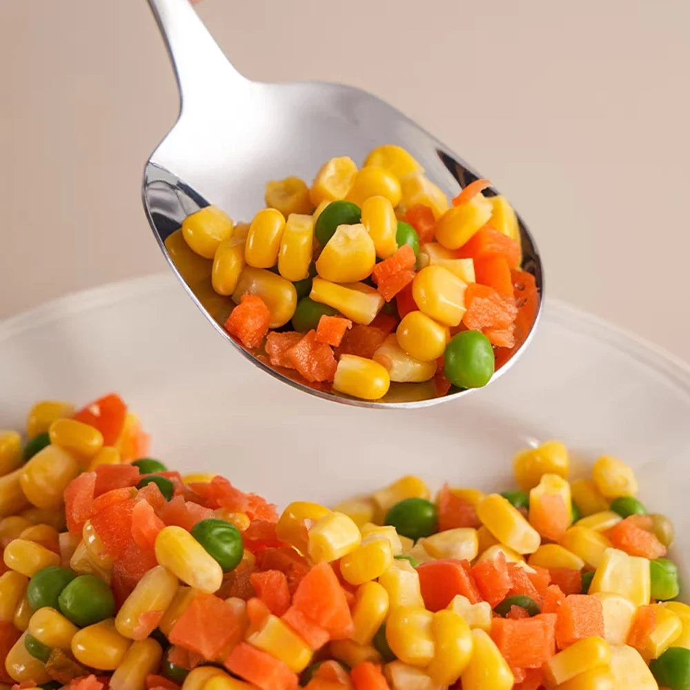 Stainless Steel Large Spoon Long Handle Soup Public Spoons Big Head Round Fruit Food Scoop Kitchen Restaurant Tableware Ladle