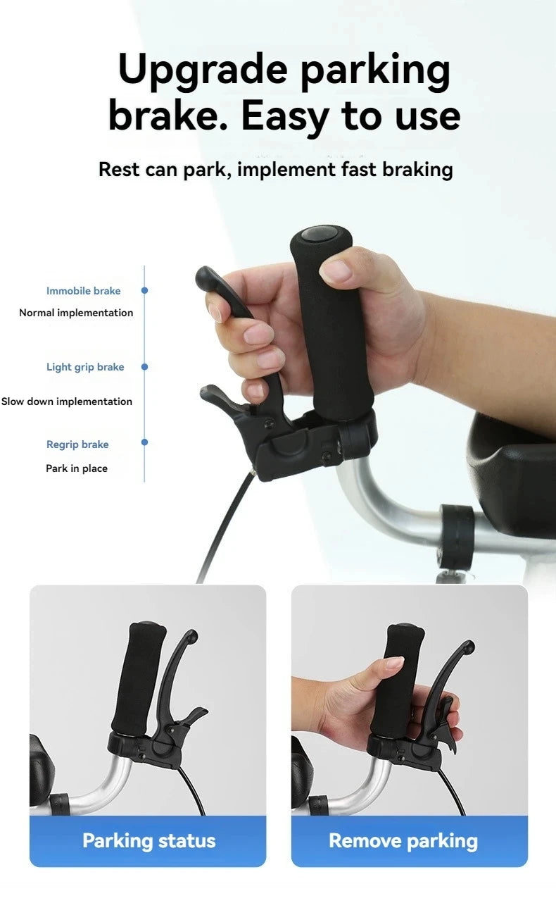 Walker Aid For The Elderly Rehabilitation Walking Anti-Fall Adjustable Folding Walking Rollator Carts With Arm Support Walker