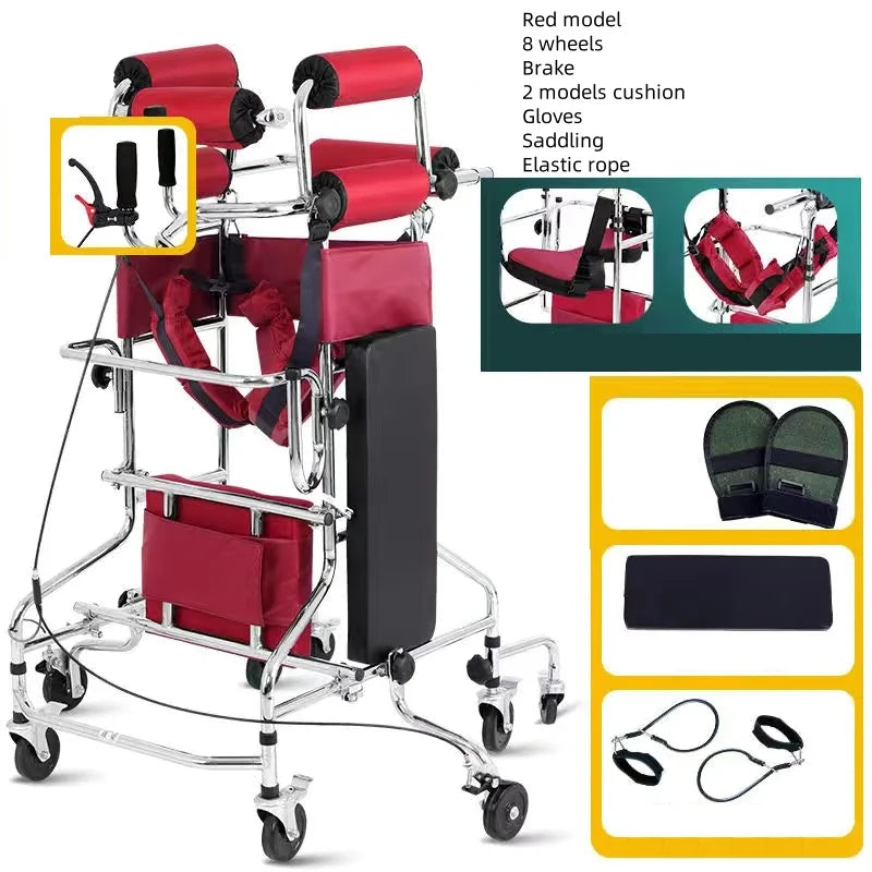 High Quality Adult Walker & Rollator Elderly Disabled Walking Training Aid for Rehabilitation Standing Support