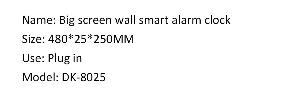 21 Inch Large Digital Wall Clock Large LED Screen Display Clock with Time/Date/Week/Temperature 12/24H Adjustable Brightness