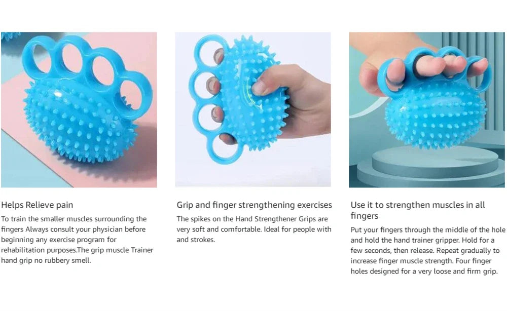 Hand Grip Strengthener Finger Exerciser Training Ball for Patient Recovery Elderly Stroke Arthriti Physical Therapy Hand Massage