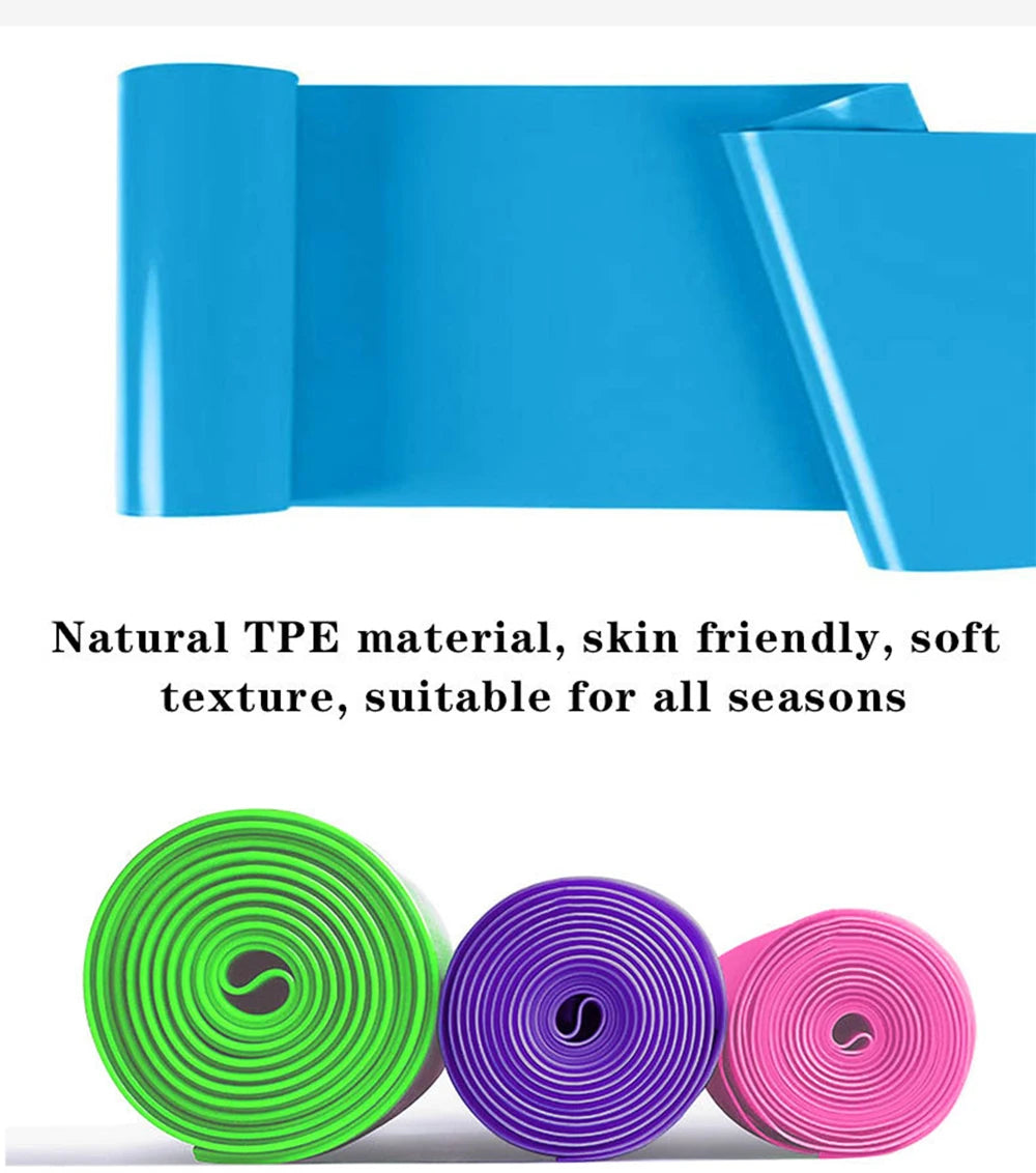 Resistance Bands Pilates Yoga Sport Training Fitness Exercise Home Gym Elastic Band Natural Rubber Latex Yoga Accessories