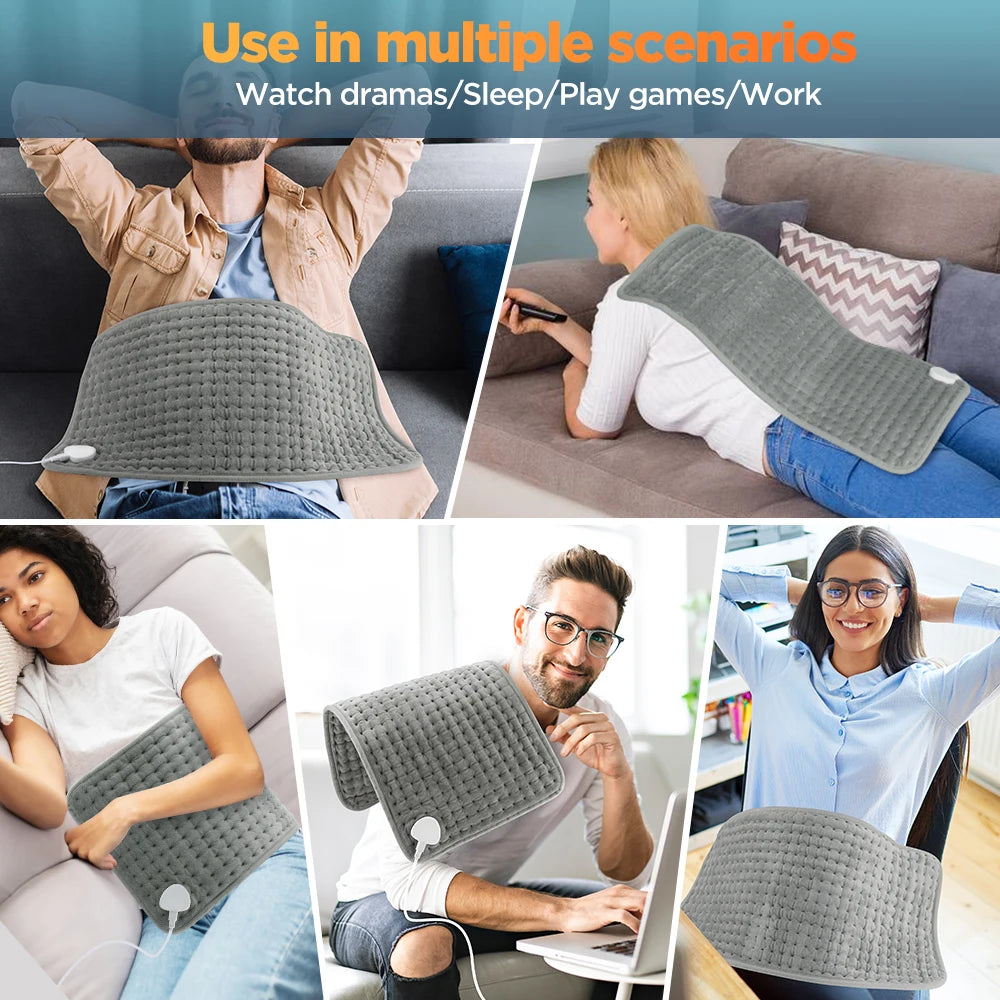 60x30CM Heating Pad 10 Levels Constant Temperature 4 Modes Timing Hot Blanket Keep Legs Abdomen Hands Body Warming Thermal Mat
