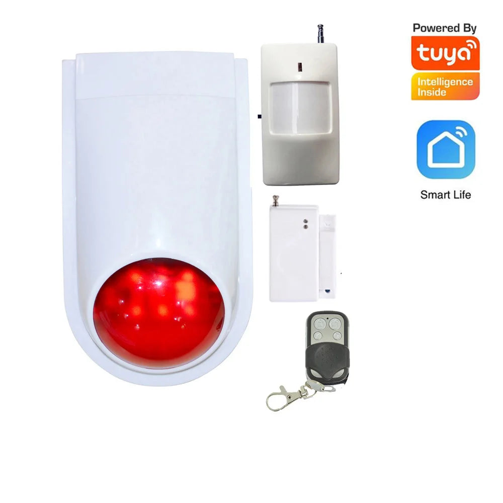 (1 Set) Wireless Emergency Button Calling System 130DB Strobe Siren With 86mm Wall Mounted Panic Button For Hospital Or Bed Call