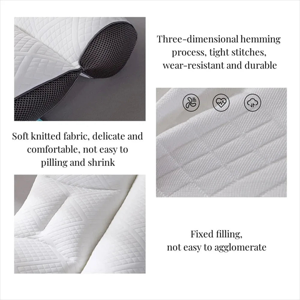 Orthopedic Neck Pillow Ergonomic Sleeping Pillow SPA Massage Pillow Breathable Memory Foam Help Sleep Relax Cervical Protection