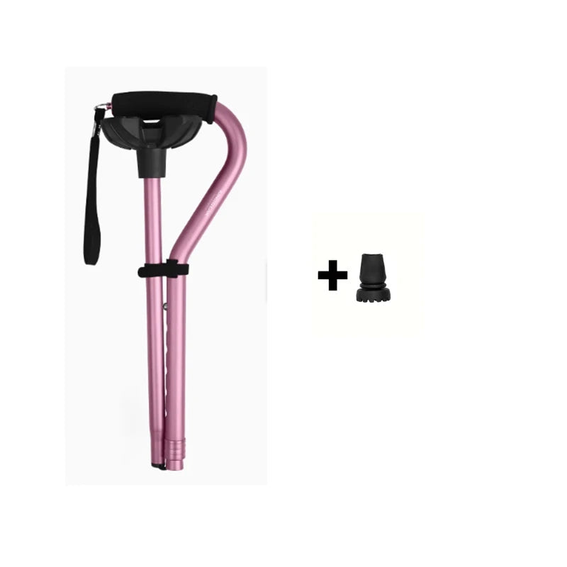 Walking Cane for Men&Women Adjustable Cane Offset Cushioned Handle Portable Lightweight Sturdy Mobility Walker Aid for Seniors