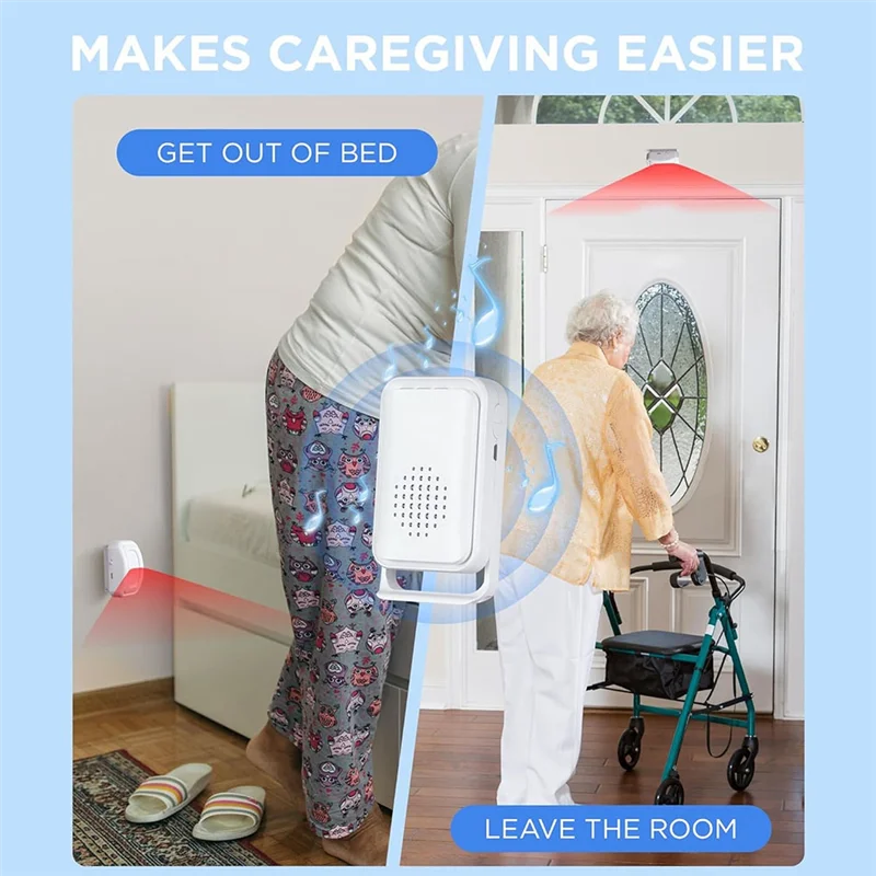 BHBD-Bed Sensor Alarm For Elderly Dementia Patients - Wireless Fall Detection & Motion Sensor Alert System For Seniors