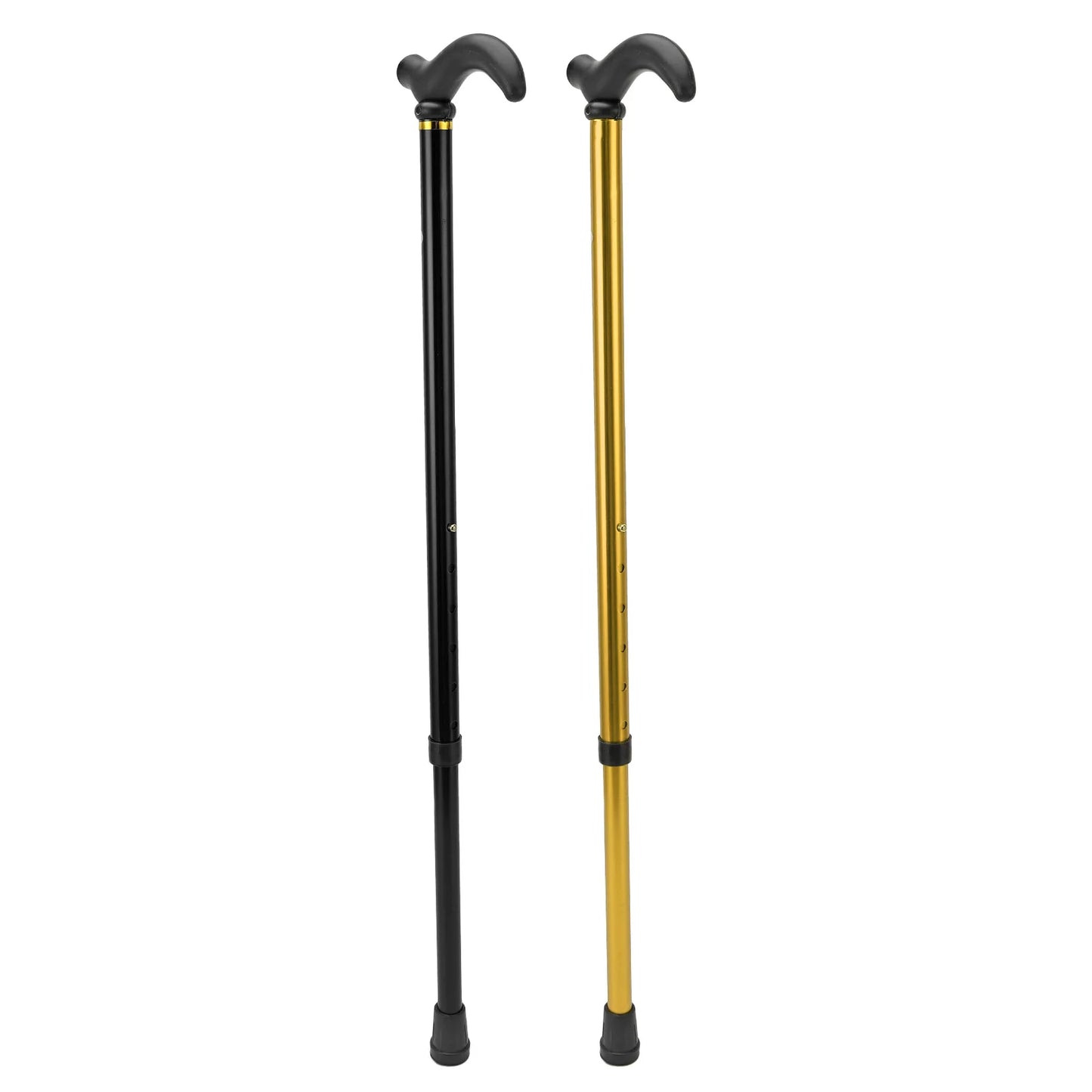 Walking Cane Ergonomic Handle Rubber Base Aluminum Alloy Walking Stick Cane 6 Positions Adjustment Adjustable for Elderly