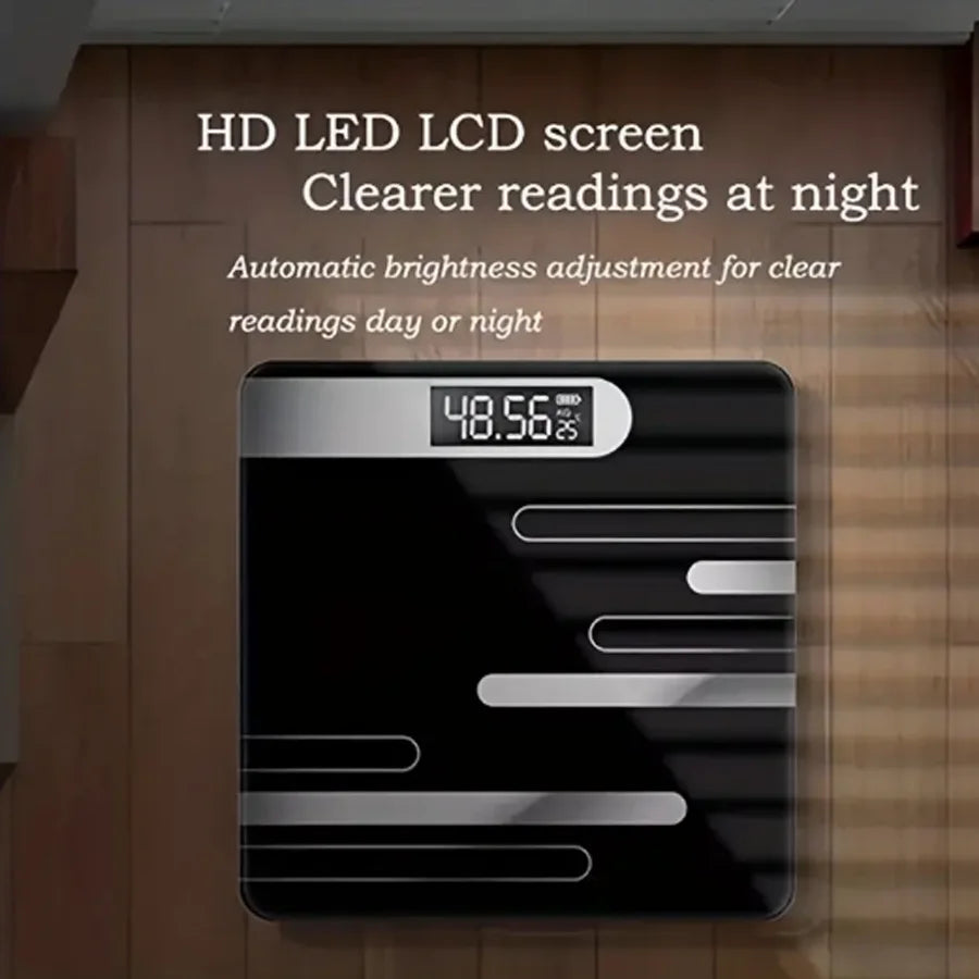 Bathroom Scales Floor Body Scale Digital Weight Scale Glass Electronic Smart Scales LCD Display Body Weighing Scale