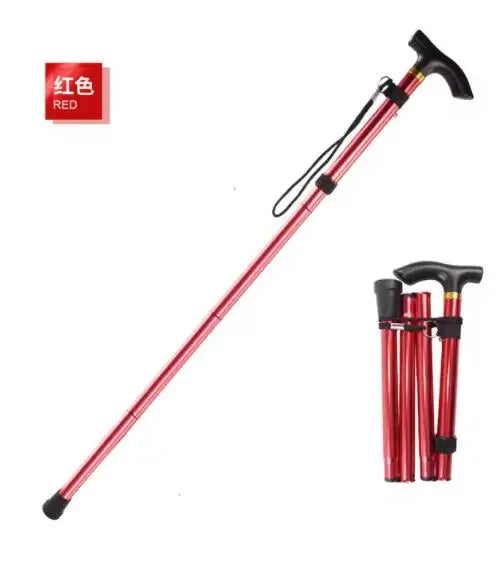 Walking Cane for Men&Women Adjustable Cane Offset Cushioned Handle Portable Lightweight Sturdy Mobility Walker Aid for Seniors