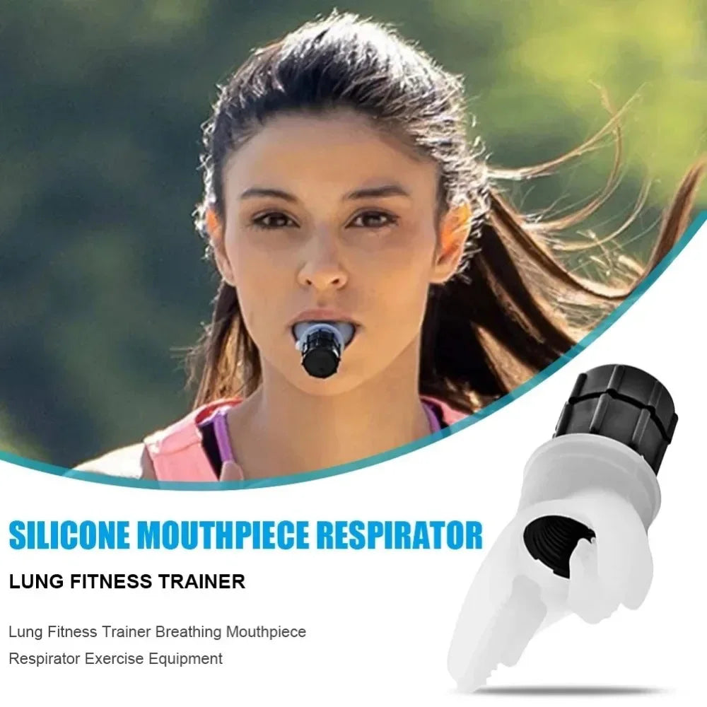 1pc Breathing Exercise For Lungs Portable Breath Fitness Exerciser Device Endurance Workout With Adjustable Resistances To