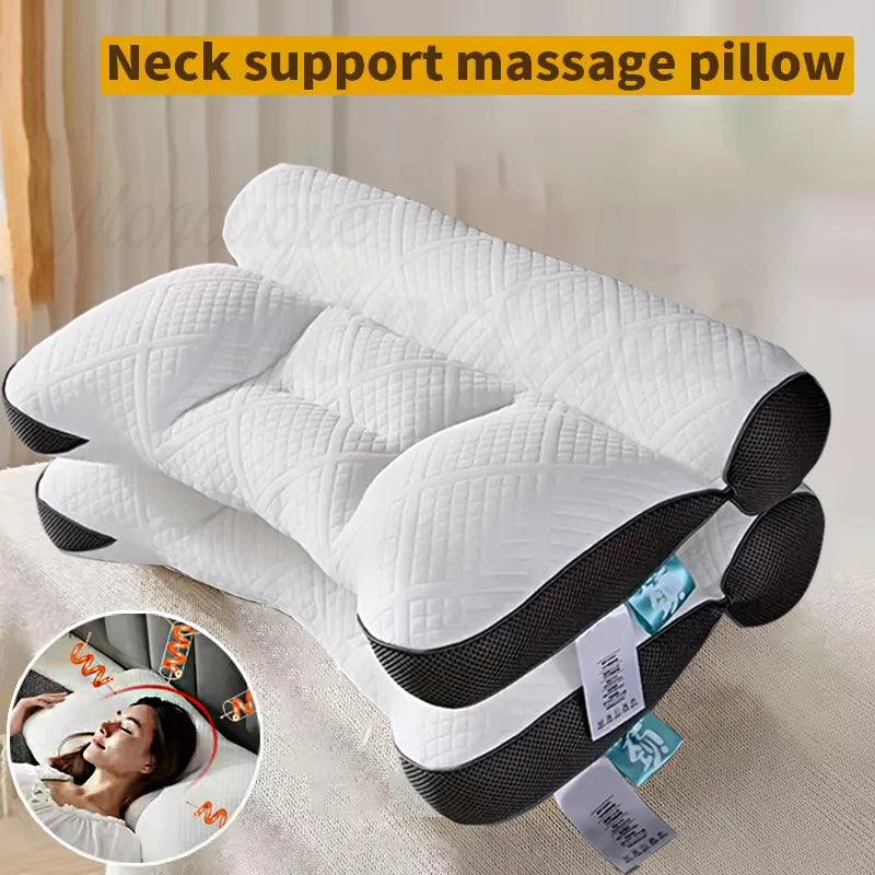 Orthopedic Neck Pillow Ergonomic Sleeping Pillow SPA Massage Pillow Breathable Memory Foam Help Sleep Relax Cervical Protection