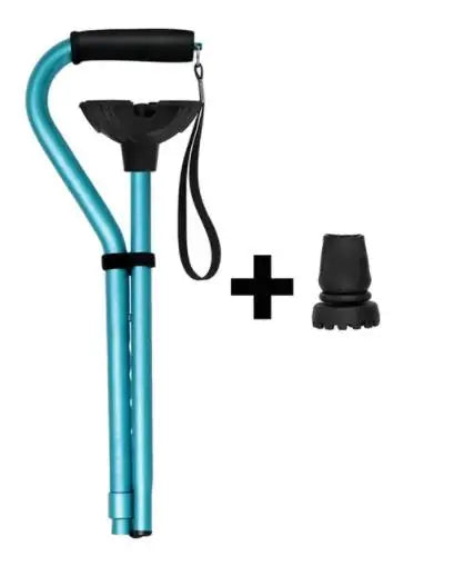 Walking Cane for Men&Women Adjustable Cane Offset Cushioned Handle Portable Lightweight Sturdy Mobility Walker Aid for Seniors