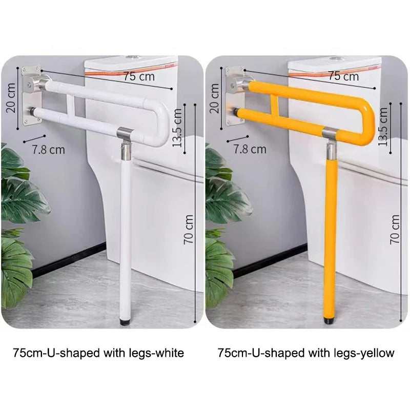 Bathroom Safety Support Rail Shower Handrail Toilet Aids Grab Bar Rails for Elderly Disabled Pregnant
