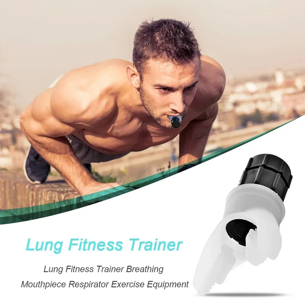 1pc Breathing Exercise For Lungs Portable Breath Fitness Exerciser Device Endurance Workout With Adjustable Resistances To