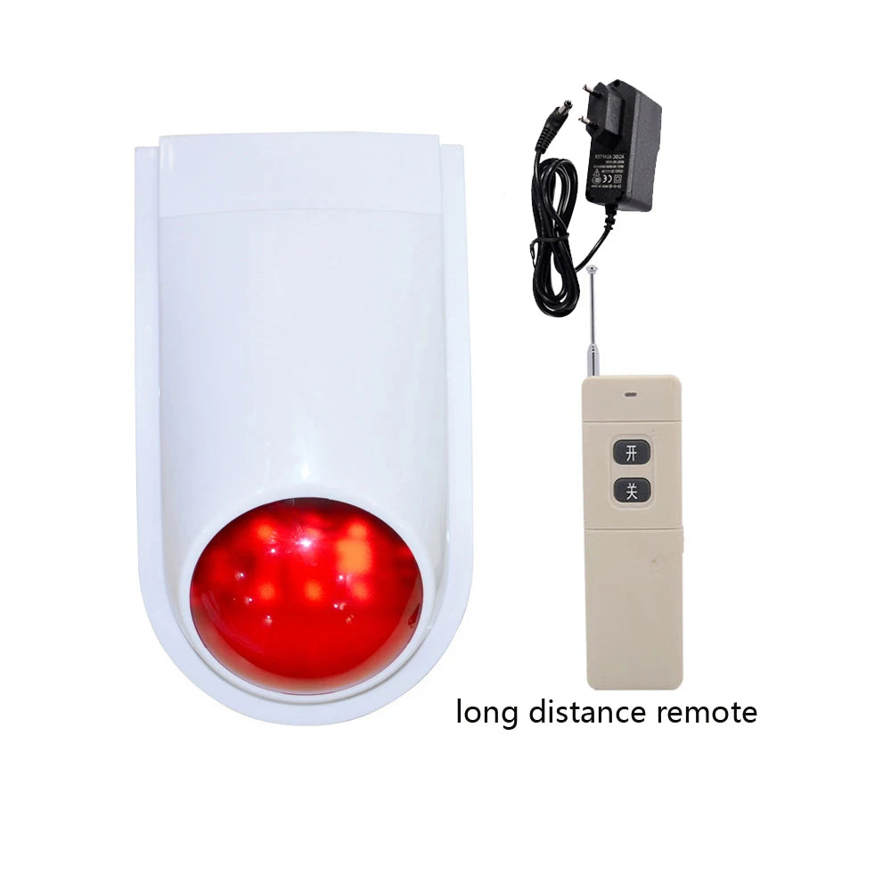 (1 Set) Wireless Emergency Button Calling System 130DB Strobe Siren With 86mm Wall Mounted Panic Button For Hospital Or Bed Call