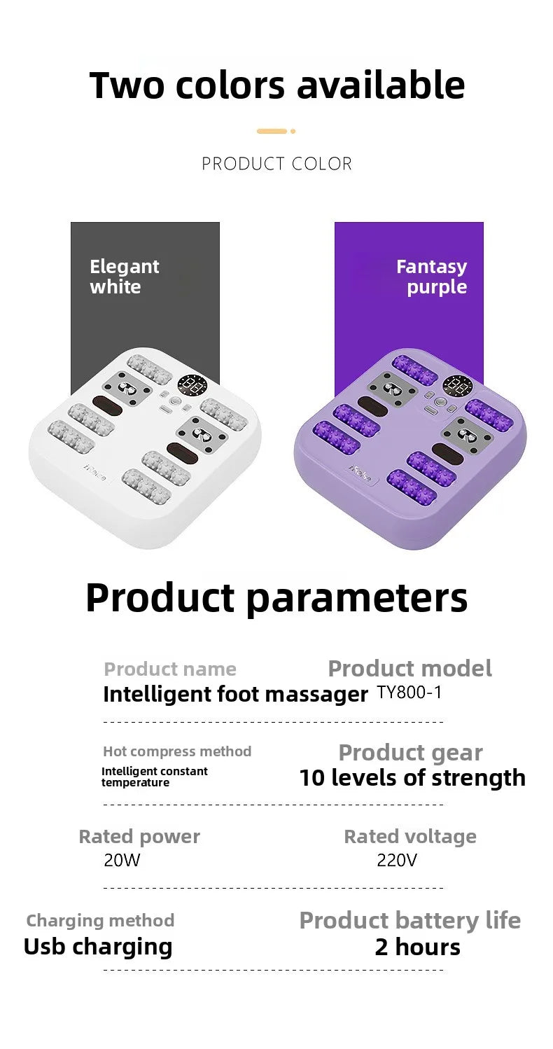 Foot massager Automatic massage Foot kneading through meridians Infrared warm physiotherapy instrument Foot massager