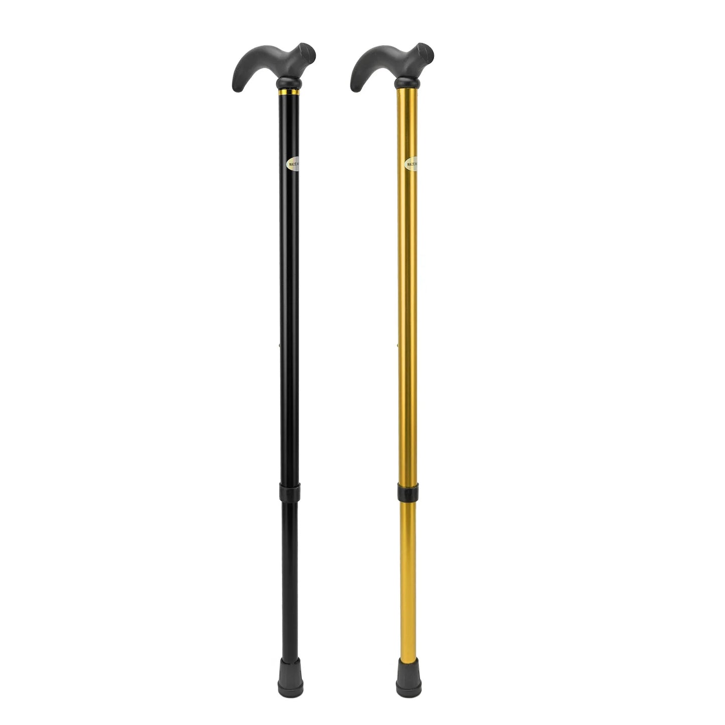 Walking Cane Ergonomic Handle Rubber Base Aluminum Alloy Walking Stick Cane 6 Positions Adjustment Adjustable for Elderly