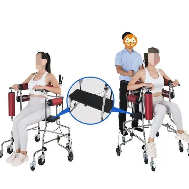 High Quality Adult Walker & Rollator Elderly Disabled Walking Training Aid for Rehabilitation Standing Support
