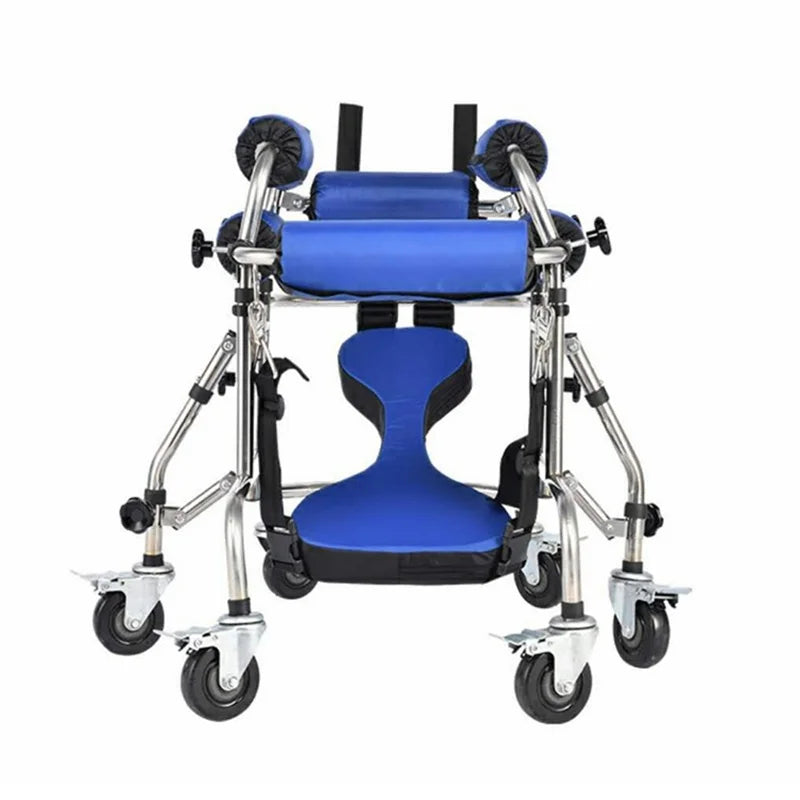 Children's Standing Frame Disabled Child Walker Walker Paraplegic Lower Limb Training Standing Frame with Wheel Walker