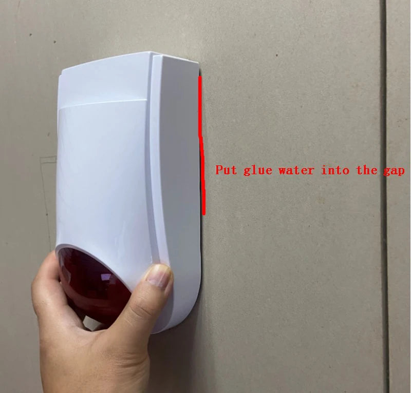 (1 Set) Wireless Emergency Button Calling System 130DB Strobe Siren With 86mm Wall Mounted Panic Button For Hospital Or Bed Call