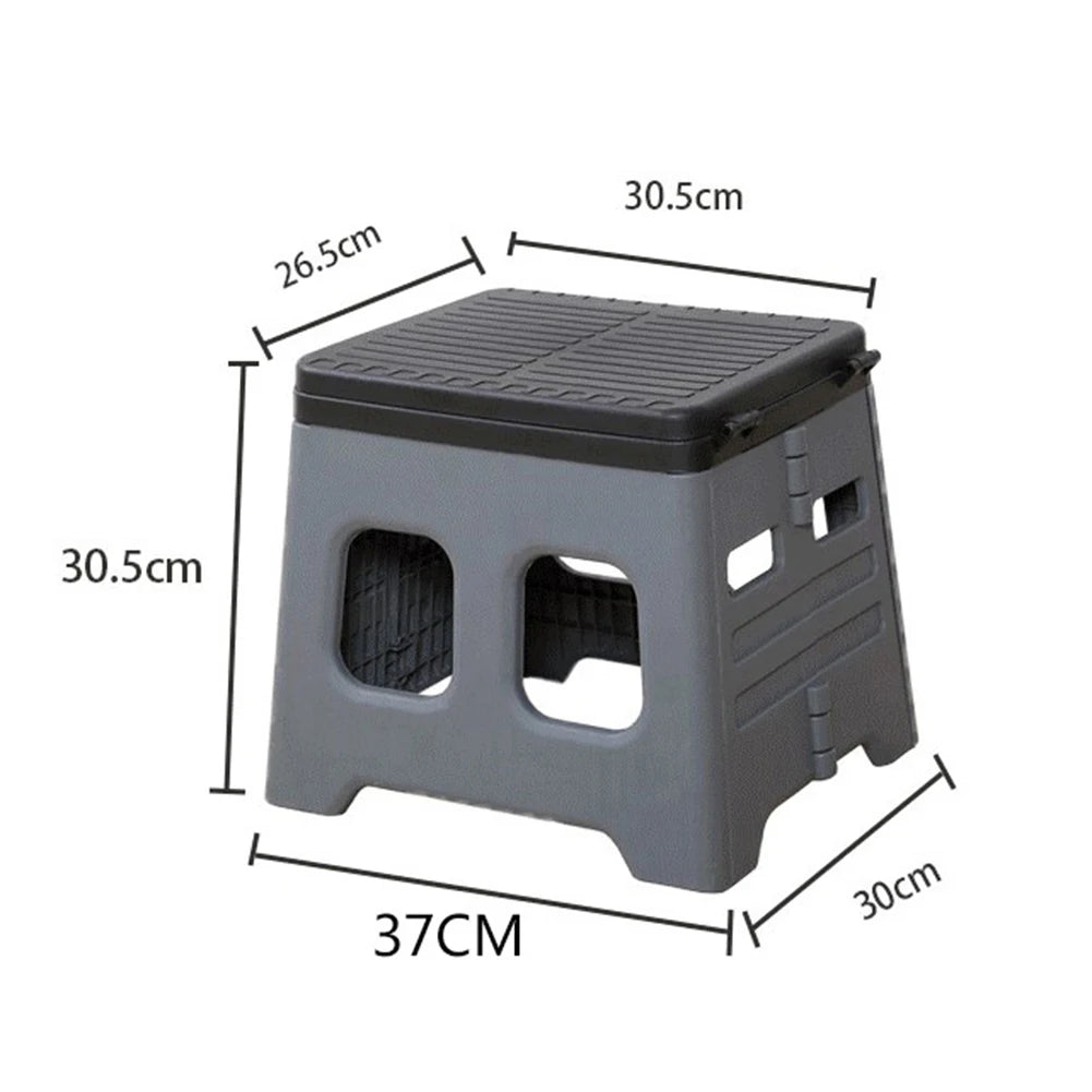 Portable Folding Toilet with Lid Travel Portable Potty Multifunctional Foldable Outdoor Camp Toilet for Emergencies