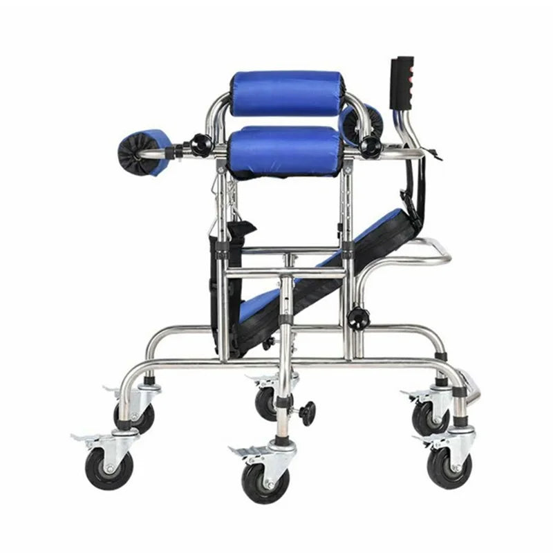 Children's Standing Frame Disabled Child Walker Walker Paraplegic Lower Limb Training Standing Frame with Wheel Walker