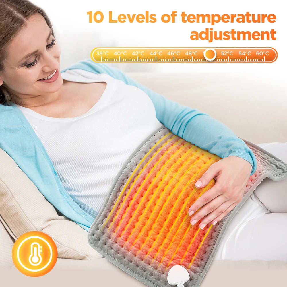 60x30CM Heating Pad 10 Levels Constant Temperature 4 Modes Timing Hot Blanket Keep Legs Abdomen Hands Body Warming Thermal Mat