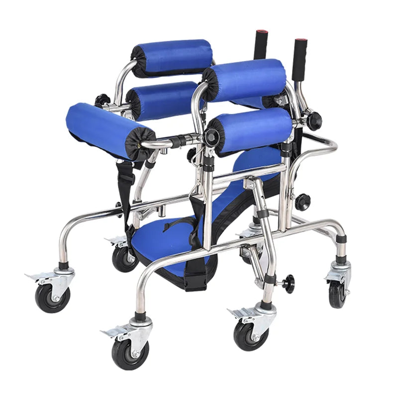 Children's Standing Frame Disabled Child Walker Walker Paraplegic Lower Limb Training Standing Frame with Wheel Walker