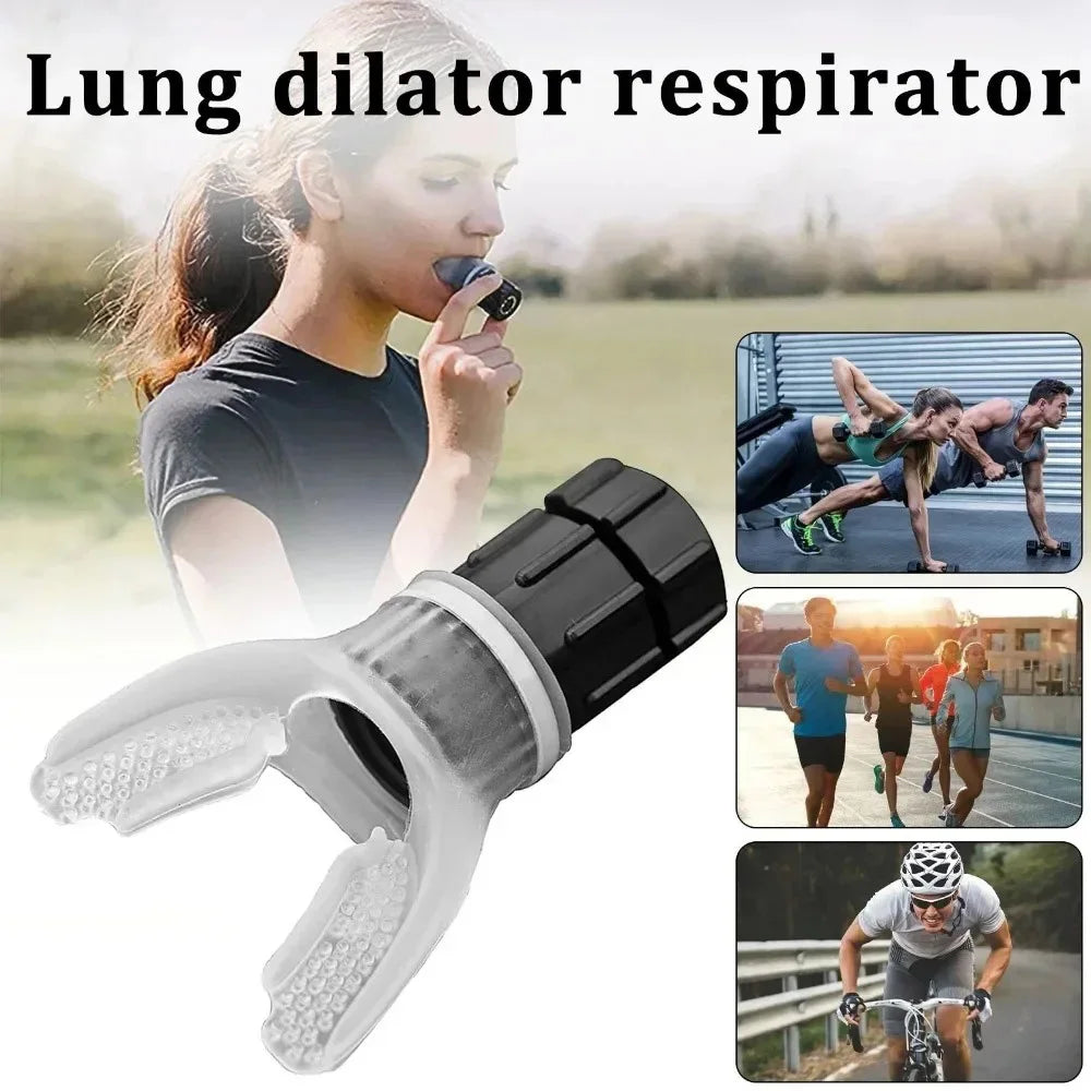 1pc Breathing Exercise For Lungs Portable Breath Fitness Exerciser Device Endurance Workout With Adjustable Resistances To