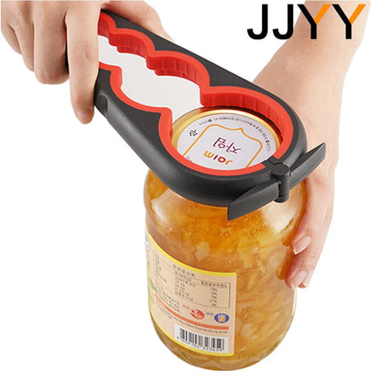 JJYY 5 In1 Jar Opener Easy Grip Bottle Opener Twist Off Lid Quick Opening Cooking Everyday Use for  Bottle Caps, Can Lids