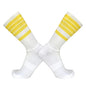 Anti Slip Silicone Summer Aero Socks Whiteline Cycling Socks Men Bicycle Sport Running Bike Socks Calcetines Ciclismo