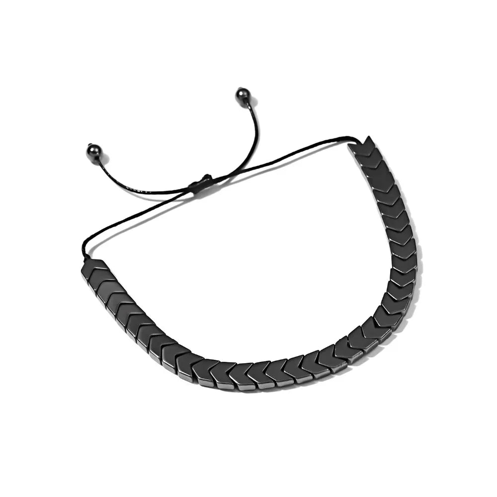 Magnetic therapy Health Care Loss Weight Effective Black Stone Bracelets Slimming Stimulating Acupoints Arthritis Pain Relief