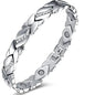 Magnetic Therapy Arthritis Pain Relief Bracelets for Women Magnetic Steel Titanium Health Bracelet with Crystal Fashion Jewelry