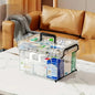 Convenient and Transparent Medicine Organizer Box for Home and Travel with Easy Access