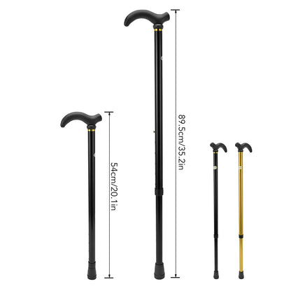 Walking Cane Ergonomic Handle Rubber Base Aluminum Alloy Walking Stick Cane 6 Positions Adjustment Adjustable for Elderly