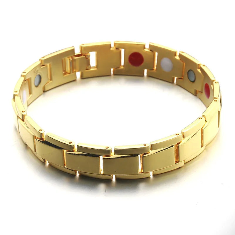 Healthy Bio Magnetic Bracelets for Women Men Therapy Bracelet Pain Relief Arthritis Magnet Bangle Carpal Tunnel Syndrome Jewelry