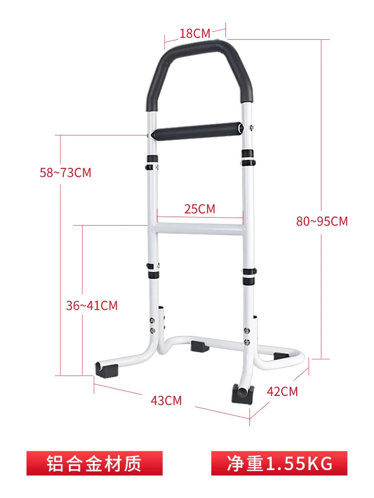 Elderly Walking Cane Non-Slip Mobility Aid Sturdy Support Walker for Balance Anti-Fall Walking Stick Adjustable Walking Frame