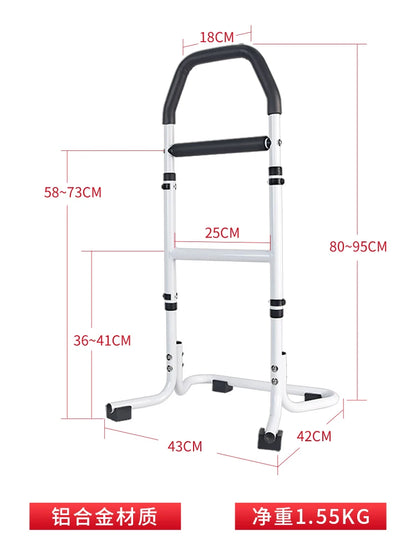 Elderly Walking Cane Non-Slip Mobility Aid Sturdy Support Walker for Balance Anti-Fall Walking Stick Adjustable Walking Frame