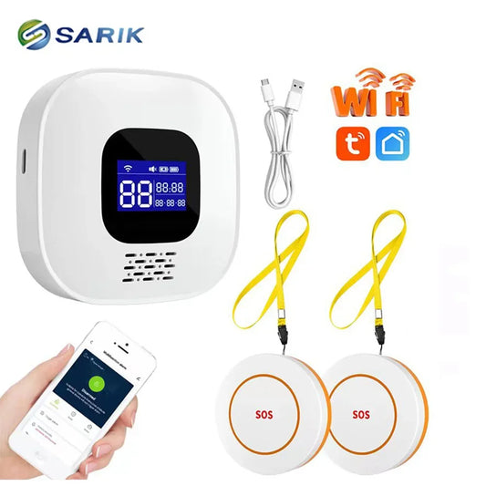 WiFi Wireless Caregiver Pager Alert Call Buttons System Elderly Falling Seniors Patient Disabled