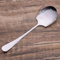 Stainless Steel Large Spoon Long Handle Soup Public Spoons Big Head Round Fruit Food Scoop Kitchen Restaurant Tableware Ladle